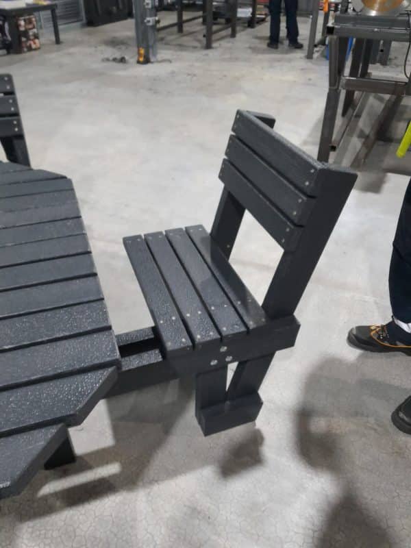 Wellington large sustainable picnic bench by DCW Polymers Ltd