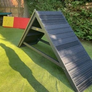 Sustainable and durable dog agility equipment weatherproof by DCW Polymers Ltd