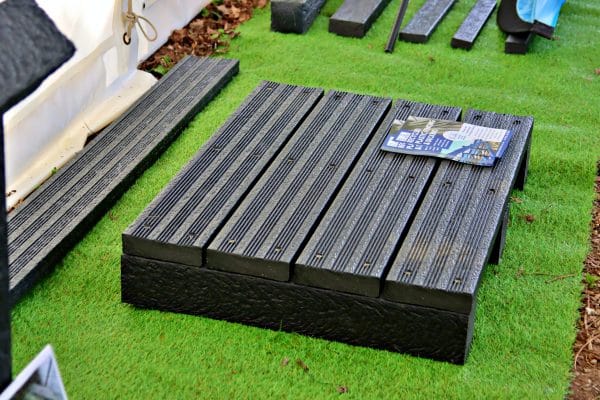 Sustainable recycled plastic decking by DCW Polymers Ltd