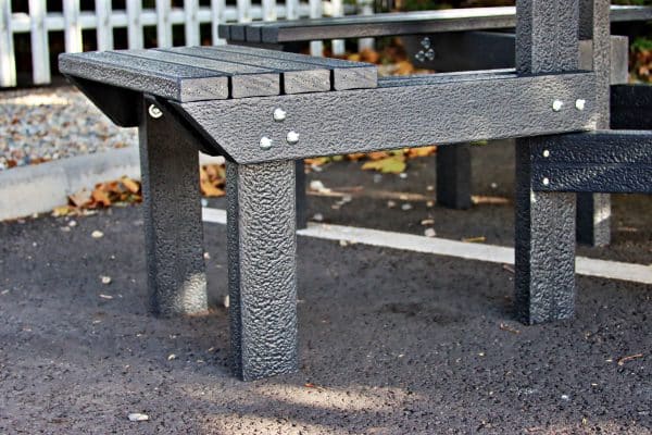 Wellington picnic bench with all 4 seat options.